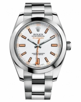 Réplique Rolex Milgauss Acier inoxydable Cadran Blanc 116400 WO