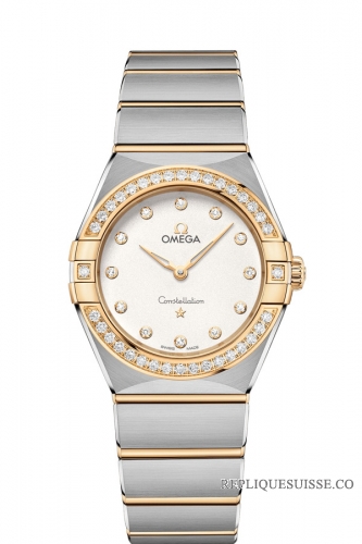 OMEGA Constellation Acier or jaune Diamants 131.25.28.60.52.002