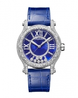 Chopard Happy Sport Joaillerie 36MM Or Blanc Diamant 274891-1016