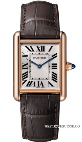 Cartier Tank Louis Argent Cadran dames Wound WGTA0011 a la main Montres Copie