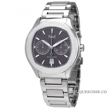 Piaget Polo S G0A42005 Pour Homme Chronographe Automatique Cadran Argent Montres Copie