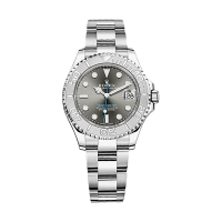 Réplique Rolex Yacht-Master Rhodium Dial 268622 acier et Platino Oyster Midsize Montre RSO