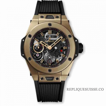 Copie Montre Hublot Big Bang MECA-10 Full Magic Gold 45mm 414.MX.1138.RX