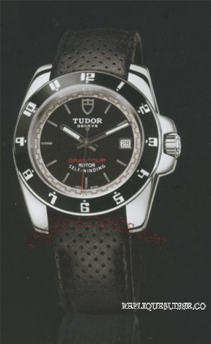 Tudor GranTour 20050N noir Micro Perf noir Hommes Montre Réplique