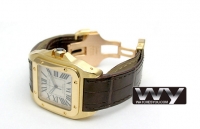 Cartier Santos 100 Yellow Or Automatique W20071Y1 Montre Réplique