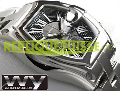 Cartier Roadster Chronographe Dual Bracelet W62020X6 Montre Réplique - Cliquez sur l'image pour la fermer
