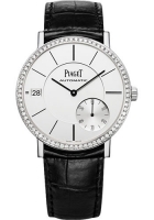 Piaget Altiplano Cadran Argente Or Blanc 18K Diamant Automatique Hommes Wach GOA39138 G0A39138 Montres Copie