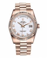 Rolex Day Date Rose Or blanc cadran 118235 WRP