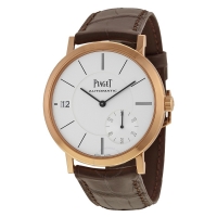 Piaget Altiplano Cadran Argent Automatique Cuir Marron G0A38131 Hommes Montres Copie