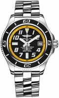 Breitling Superocean 42 Inoxydable acier Diver Pro II noir Montre Réplique