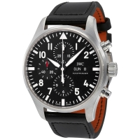 IWC d'Aviateur Black Automatic Chronographe hommes IW377709 Montre Réplique