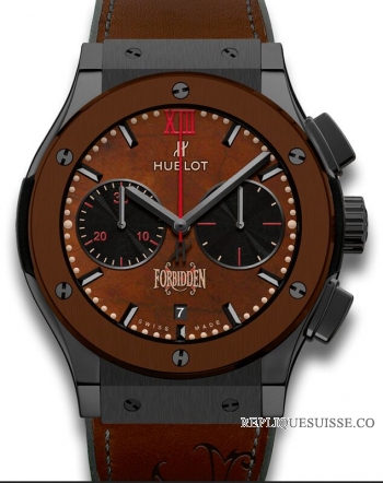 Hublot Classic Fusion Chronographe Noir Brown Ceramique 521.CC.0589.VR.OPX14 (Ceramique) Montre Réplique