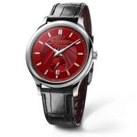 Réplique Chopard L.U.C XPS 1860 tapis rouge cadran rouge en cuir noir edition limitee