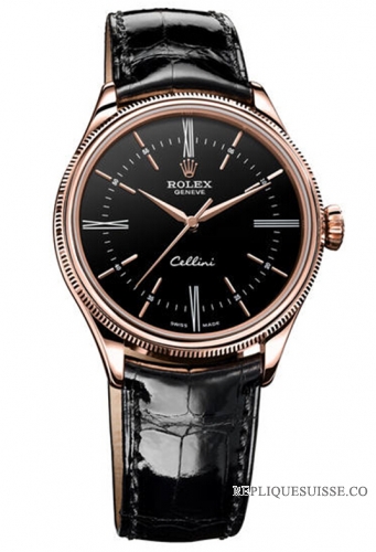 Rolex Cellini Time Everose Or 50505 bkbk Montre Réplique