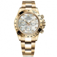 Rolex Daytona Mere de Perle Diamant Cadran Oyster Bracelet Mens Montre Réplique