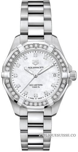 Copie Montre Tag Heuer Aquaracer Quartz Mesdames 32mm Mesdames WBD1315.BA0740