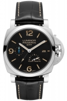 Copie Montre Panerai Luminor 1950 3 Jours GMT Reserve de Marche Automatique Acciaio 44mm PAM01321