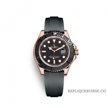 Rolex Yacht-Master 40 or Everose 18 ct M126655-0002 cadran noir