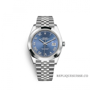 Rolex Datejust 41 Oystersteel M126300-0018 cadran bleu