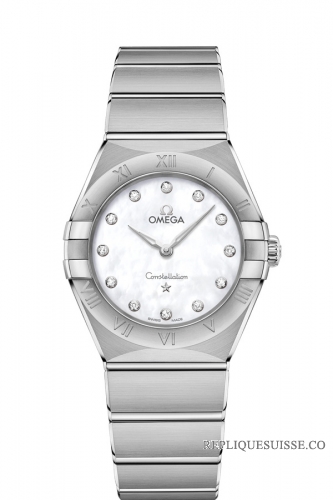 les diamants en acier OMEGA Constellation 131.10.28.60.55.001