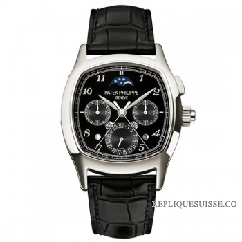 Patek Philippe Chronographe ?Calendrier des secondes divisees? 5951P Noir 5951P-013 Montres Copie