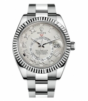 Rolex Sky Dweller blanc Or 326939