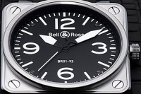 Bell & Ross BR01-92 acier noir Automatique Hommes Montre Réplique