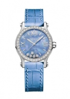 Copie Montre Chopard Happy Spot Acier Inoxydable Nacre et Diamants 278573-3010