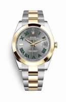 Copie Montre Rolex Datejust 41 Jaune Rolesor Oystersteel or jaune 18 ct 126303 Slate Cadran m126303-0019