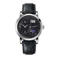 Copie Montre A. Lange & Sohne Lange 1 Moonphase Jour/Nuit Or Rose/Argent 192.032