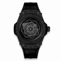 Copie Montre Hublot Big Bang Sang Bleu Tous Noir Pave 39mm 465.CS.1114.VR.1700.MXM18