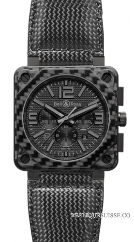 Bell & Ross BR 01-94 CARBON FIBER Phantom Chronographe 46mm des hommes Montre Réplique