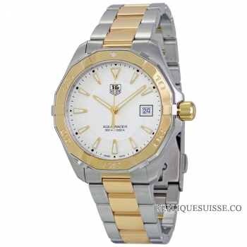 TAG Heuer Réplique Aquaracer argent Opalin Dial Two-tone WAY1120.BB0930