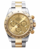 Réplique Rolex Daytona en acier et cadran en or Champagne 116523 CHS