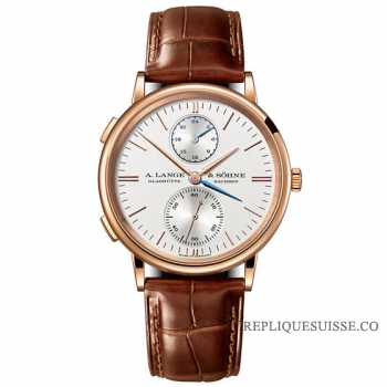 A. Lange & Sohne Saxonia Dual Time 38.5mm Homme 386.032 Montre Réplique