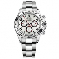 Rolex Daytona Silver Cadran Oyster Bracelet en or blanc 18 carats Réplique