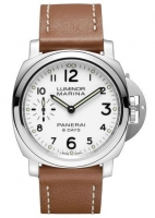 Panerai Luminor Marina 8 Days Acciaio Mechanical blanc Dial hommes Montre Réplique