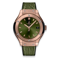 Réplique Hublot Classic Fusion Green King Gold 33mm