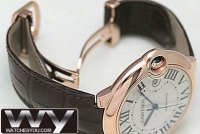 Cartier Ballon Bleu Automatique Rose Or W6900651 Montre Réplique