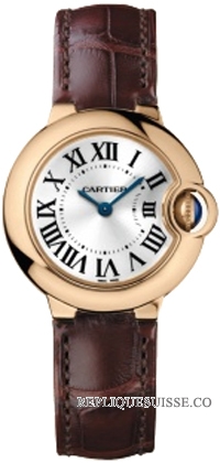 Cartier Ballon Bleu Rose Or Dames W6900256 Montre Réplique