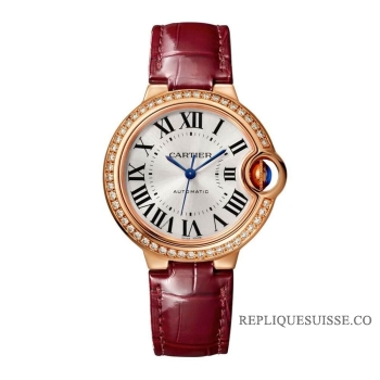 Réplique Cartier Ballon Bleu 33mm Auto Wind WJBB0033