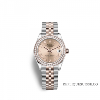 Rolex Datejust 31 Oystersteel or Everose 18 ct M278381RBR-0002 Rose cadran couleur