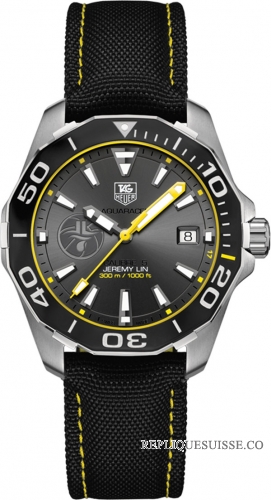 TAG Heuer Réplique Aquaracer Jeremy Lin Anthracite Dial Automatique WAY211F.FC6362