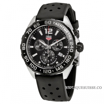 TAG Heuer Réplique Formula 1 Chronographe Noir Dial Noir Rubber CAZ1010.FT8024