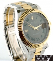 Rolex Datejust II Slate Dial acier/Yellow Or 116333GRO Montre Réplique