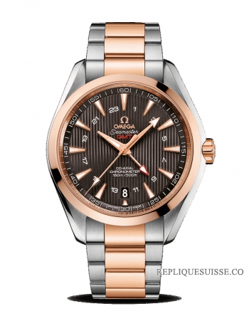 Réplique Omega Seamaster Aqua Terra 150 M Coaxial GMT 43mm 231.20.43.22.06.003