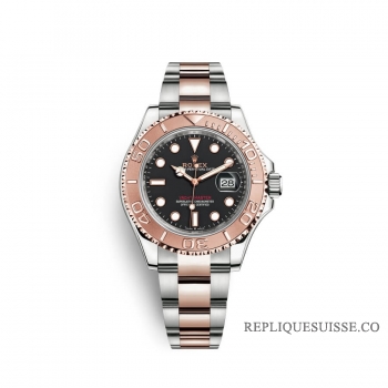 Rolex Yacht-Master 40 Oystersteel or Everose 18 ct M126621-0002 cadran noir