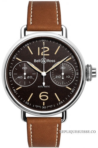 Bell & Ross WW1 Chronographe Monopoussoir HeriTAGe VinTAGe des hommes Montre Réplique