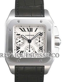 Cartier Santos 100 XL Chronographe Hommes W20090X8 Montre Réplique