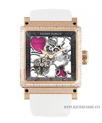 Roger Dubuis King Square Tourbillon Skeleton KS36-88SQ-52-23/S90 Montre Réplique